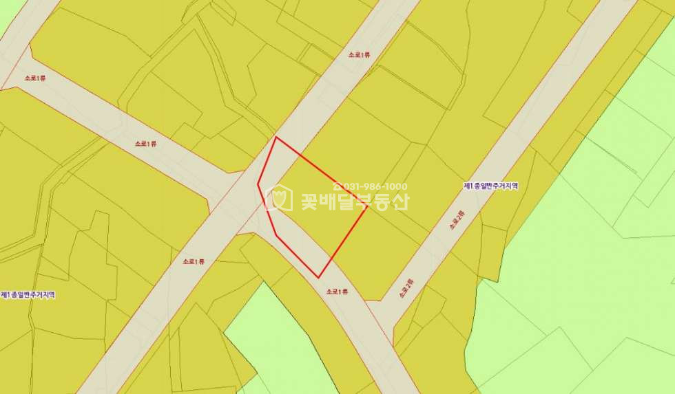 경기 김포시 고촌읍 태리 [김포꽃배달부동산] 코너자리 공장,창고 신축하실분,계획도로참고,투자 매매 매물번호 10163 사진 1