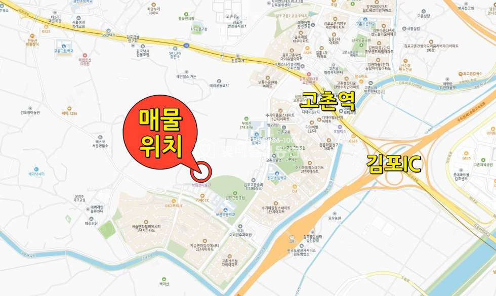 경기 김포시 고촌읍 신곡리 [김포꽃배달부동산] 약 548.7평 고촌읍 신곡리 보름산미술관 뒷편 진입로포함, 토목공사완료 매매 매물번호 10234 사진 2