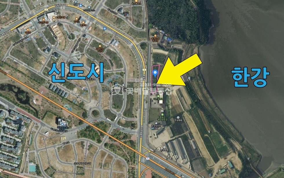 경기 김포시 운양동 [김포꽃배달부동산] 대로변 도로 길게접한 토지 일부매매 150평, 입지, 미래가치 좋아요 매매 매물번호 10209 사진 1