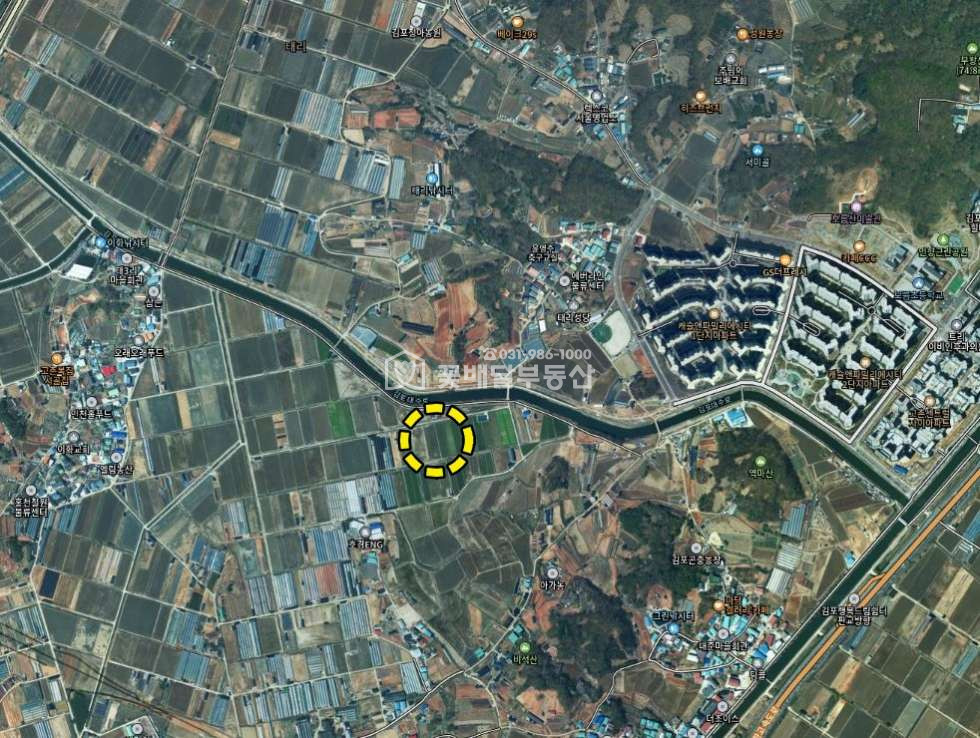 경기 김포시 고촌읍 태리 [김포꽃배달부동산] 자연녹지, 그린벨트, 대형토지, 입지좋은토지, 대토, 경장, 투자 매매 매물번호 10275 사진 3