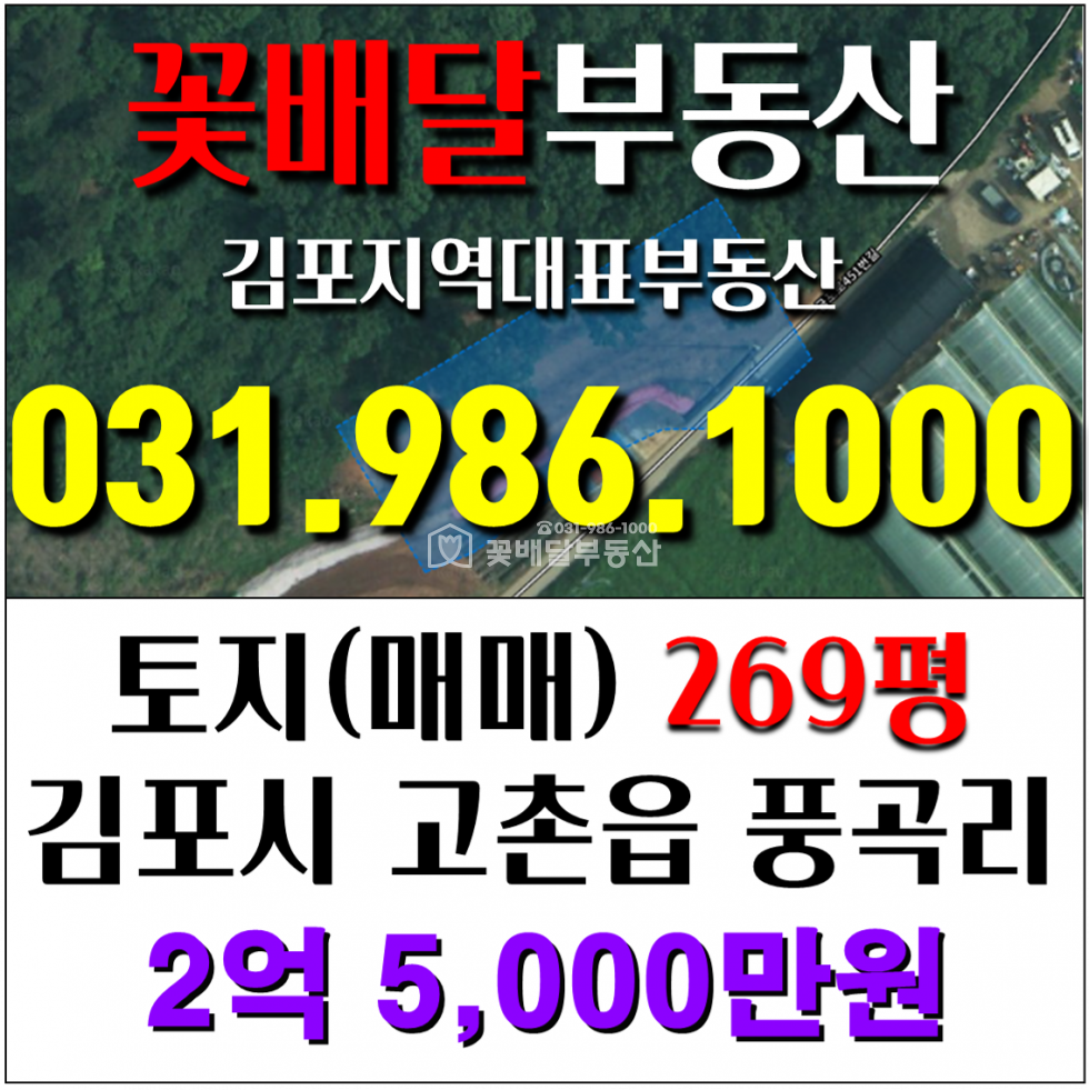 경기 김포시 고촌읍 풍곡리 개발제한구역 전같은 임야매매(지연녹지) 매매 매물번호 10300 사진 4