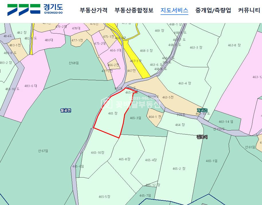 경기 김포시 월곶면 개곡리 465 매매 매매 매물번호 10320 사진 1